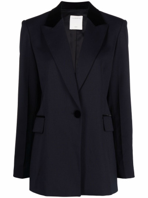 

Peak-lapel single-breasted blazer, SANDRO Peak-lapel single-breasted blazer