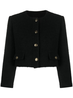 

Cropped bouclé jacket, SANDRO Cropped bouclé jacket