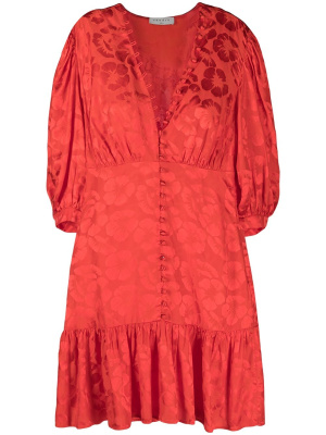 

Floral ruched mini dress, SANDRO Floral ruched mini dress
