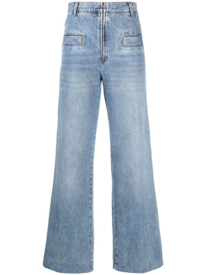 

High-waisted wide-leg jeans, SANDRO High-waisted wide-leg jeans
