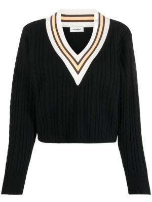 

V-neck wool-blend jumper, SANDRO V-neck wool-blend jumper