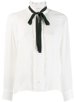 

Long-sleeved bow blouse, SANDRO Long-sleeved bow blouse