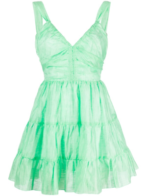 

Tiered flared mini dress, SANDRO Tiered flared mini dress