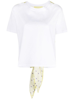

Panelled short-sleeved T-shirt, SANDRO Panelled short-sleeved T-shirt