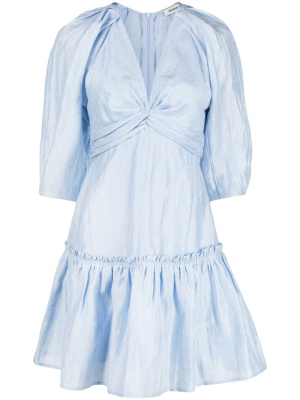 

Flared V-neck dress, SANDRO Flared V-neck dress