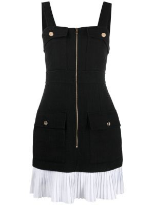 

Pleated-hem zip-up dress, SANDRO Pleated-hem zip-up dress