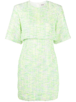 

Layered tweed minidress, SANDRO Layered tweed minidress