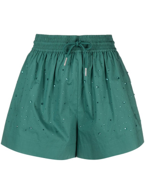 

Rhinestone-embellished cotton shorts, SANDRO Rhinestone-embellished cotton shorts