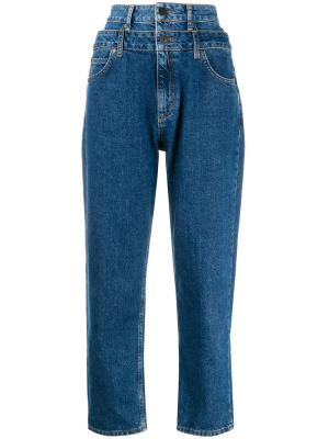 

Kitty double-waisted jeans, SANDRO Kitty double-waisted jeans