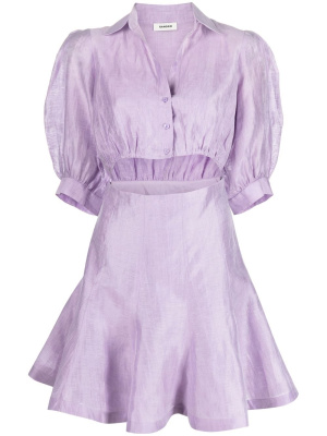 

Cut-out flared minidress, SANDRO Cut-out flared minidress
