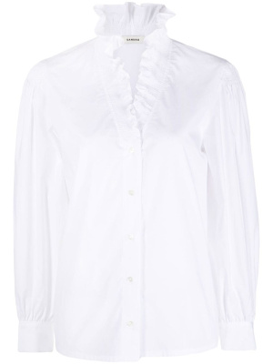 

Ruffled-collar long-sleeve shirt, SANDRO Ruffled-collar long-sleeve shirt