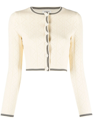 

Perforated cropped cardigan, SANDRO Perforated cropped cardigan