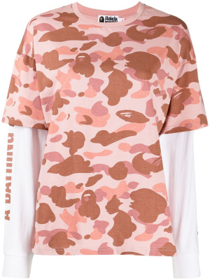 

Layered-sleeve T-shirt, A BATHING APE® Layered-sleeve T-shirt