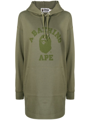 

Logo-print hoodie dress, A BATHING APE® Logo-print hoodie dress