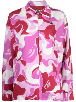 

Abstract-print zip-up jacket, A BATHING APE® Abstract-print zip-up jacket