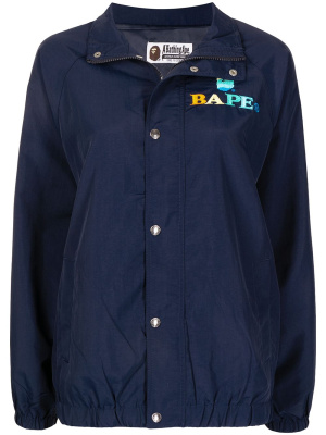 

Embroidered-logo detail jacket, A BATHING APE® Embroidered-logo detail jacket