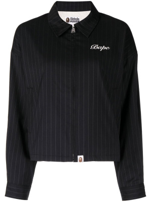 

Pin-striped zip-up jacket, A BATHING APE® Pin-striped zip-up jacket