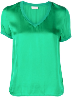 

V-neck short-sleeved satin T-shirt, LIU JO V-neck short-sleeved satin T-shirt