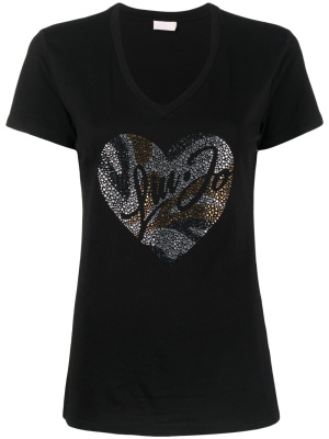 

Logo-embellished cotton-jersey T-shirt, LIU JO Logo-embellished cotton-jersey T-shirt
