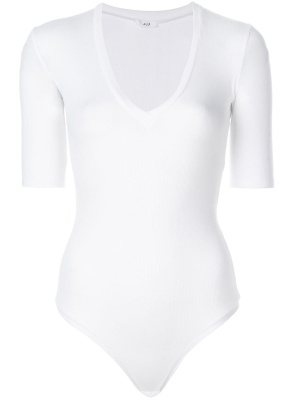 

Bedford short-sleeve bodysuit top, ALIX NYC Bedford short-sleeve bodysuit top