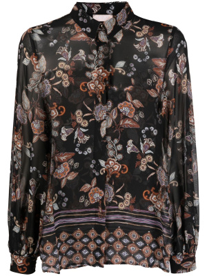 

Floral-print long-sleeved shirt, LIU JO Floral-print long-sleeved shirt