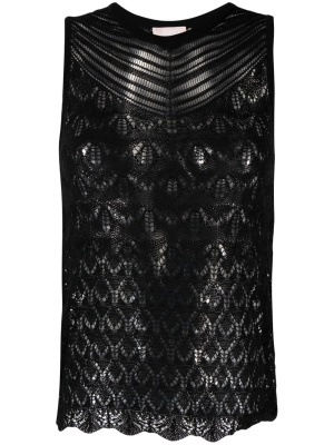 

Open-knit sleeveless tank top, LIU JO Open-knit sleeveless tank top