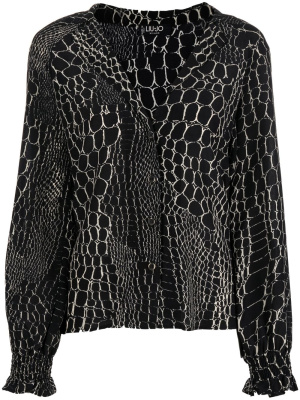 

Crocodile-pattern silk blouse, LIU JO Crocodile-pattern silk blouse