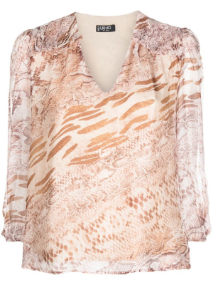 

Snake-print blouse, LIU JO Snake-print blouse