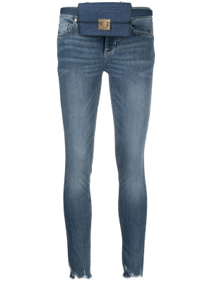 

Mid-rise skinny raw-cut jeans, LIU JO Mid-rise skinny raw-cut jeans