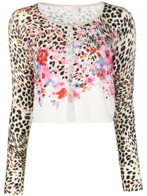 

Floral-animal print cardigan, LIU JO Floral-animal print cardigan