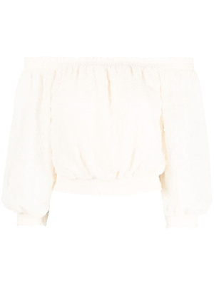 

Floral-print off-shoulder blouse, LIU JO Floral-print off-shoulder blouse