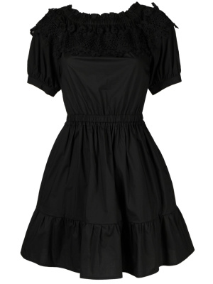 

Broderie anglaise cotton midi dress, LIU JO Broderie anglaise cotton midi dress