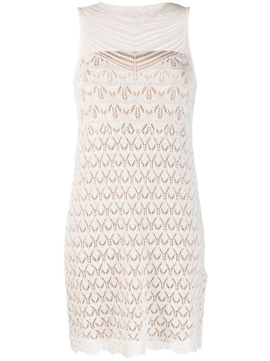 

Sleeveless crochet minidress, LIU JO Sleeveless crochet minidress