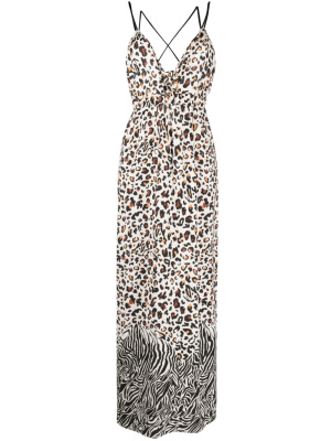 

Animal-pattern floor-length dress, LIU JO Animal-pattern floor-length dress