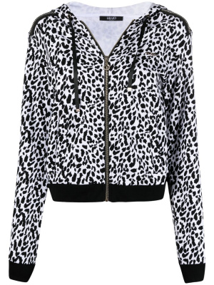 

Leopard-print zipped hoodie, LIU JO Leopard-print zipped hoodie
