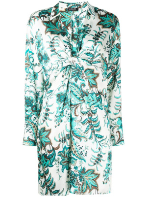 

Paisley-print long-sleeve shirtdress, LIU JO Paisley-print long-sleeve shirtdress