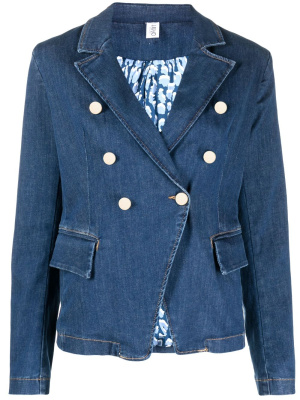 

Double-breasted denim blazer, LIU JO Double-breasted denim blazer