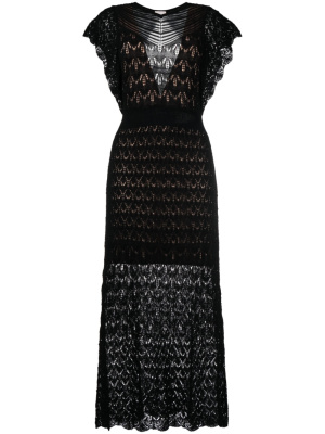 

Crochet-knit midi dress, LIU JO Crochet-knit midi dress