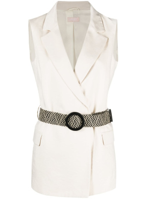 

Belted sleeveless blazer, LIU JO Belted sleeveless blazer