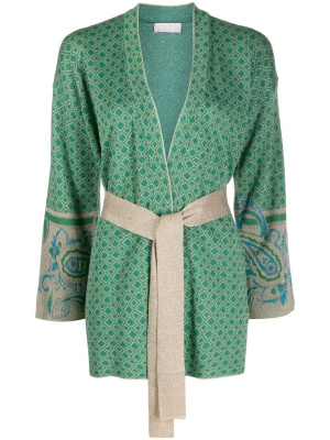 

Geometric-print knitted cardigan, LIU JO Geometric-print knitted cardigan