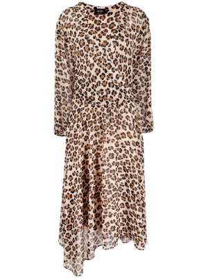 

Leopard print asymmetric dress, LIU JO Leopard print asymmetric dress