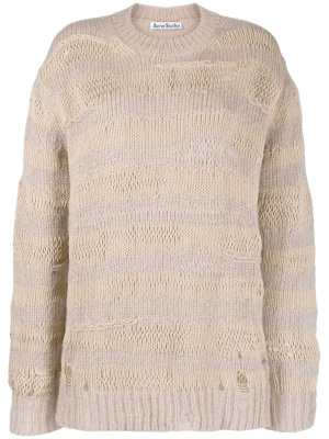 

Distressed striped sweater, Acne Studios Distressed striped sweater