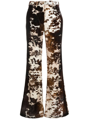 

Animal-print straight-leg trousers, Acne Studios Animal-print straight-leg trousers