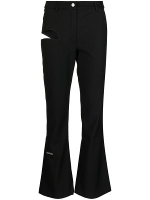 

Cut-out detail bootcut trousers, C2h4 Cut-out detail bootcut trousers