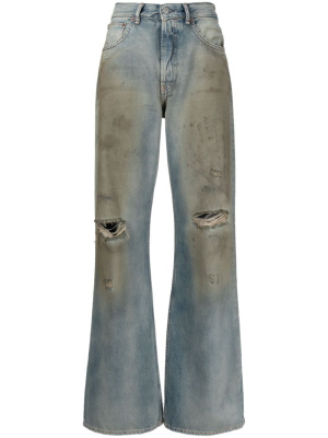 

Ripped-detailing wide-leg jeans, Acne Studios Ripped-detailing wide-leg jeans