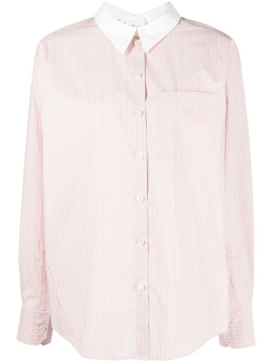 

Logo-embroidered cotton shirt, Acne Studios Logo-embroidered cotton shirt