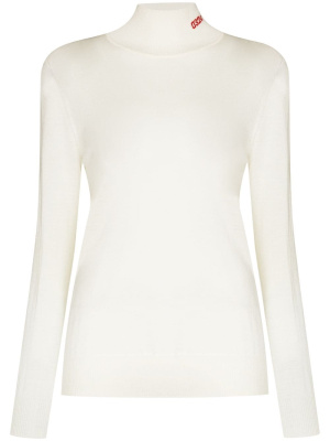 

Logo-embroidered roll-neck jumper, 032c Logo-embroidered roll-neck jumper