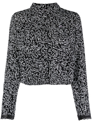 

Logo-print button-up shirt, Tommy Jeans Logo-print button-up shirt