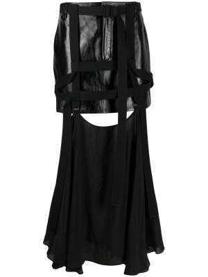 

Leather harness midi skirt, 032c Leather harness midi skirt