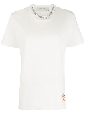 

Embroidered cotton T-shirt, Golden Goose Embroidered cotton T-shirt